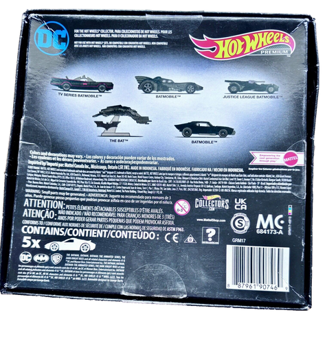 Sealed Hot Wheels Premium DC Batman 5 Car Set justice league knight collectors - Picture 2 of 24