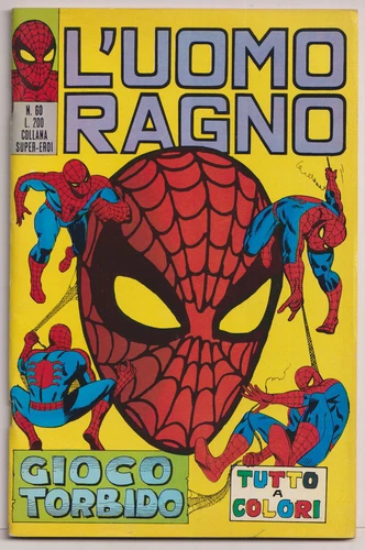 L'Uomo Ragno 60 VF/NM 1972 Includes Hulk 3 Story John Romita Italian