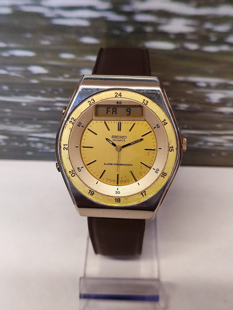 WRISTWATCH ALARM CHRONOGRAPH QUARTZ H556-5060 JAPAN MEN'S FULL