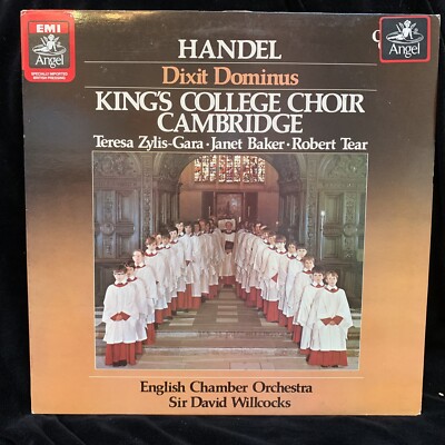 HANDEL Dixit Dominus -Zylis-Gara, Baker, Willcocks - EMI SXLP 30444 ST LP UK