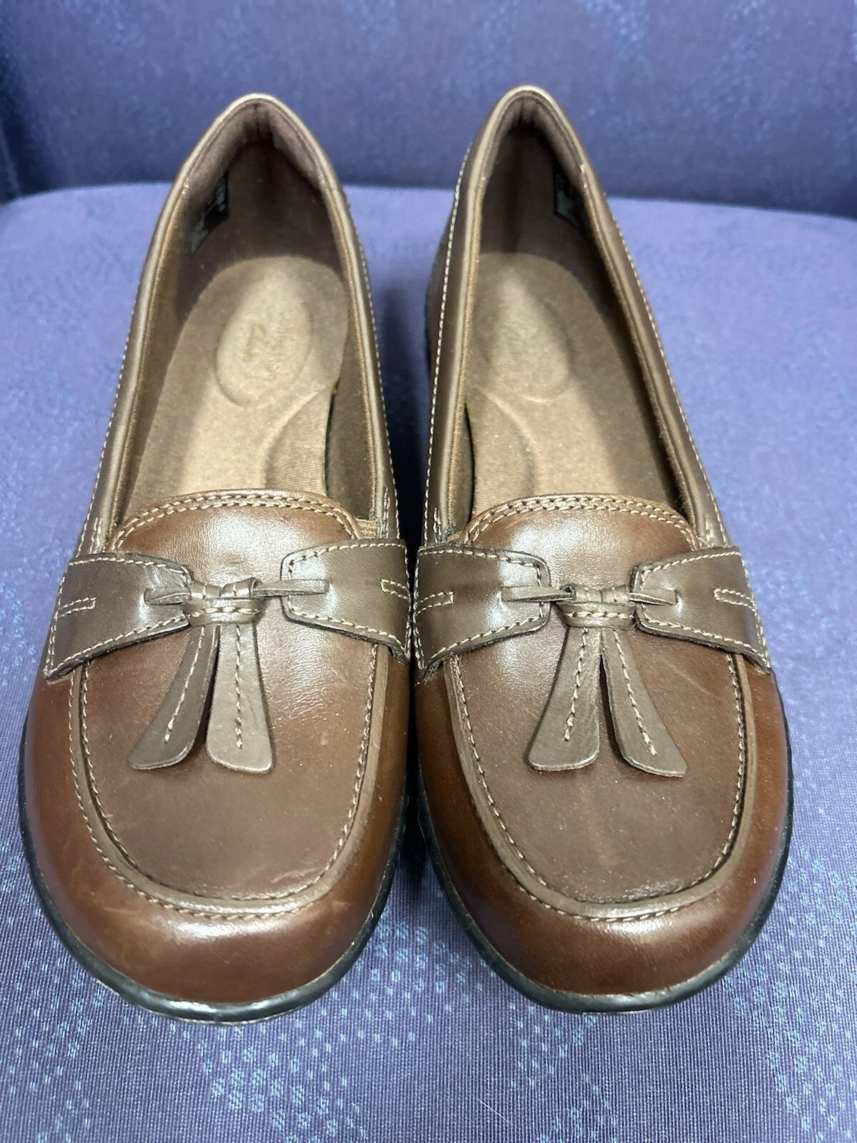 Mocassino minimalista Clarks Ashland Bubble da donna 8 5 Normcore marrone Lagenlook