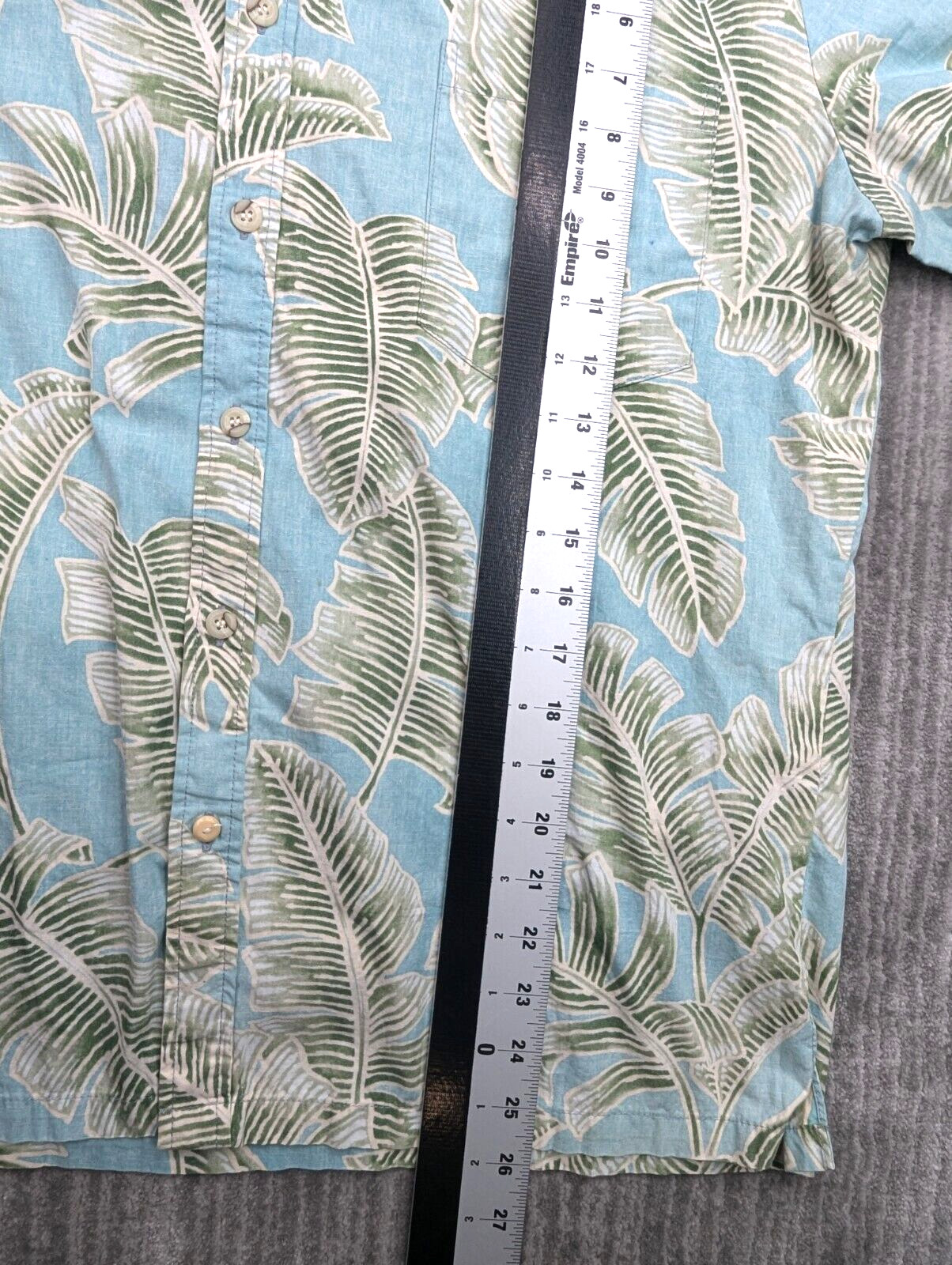 Tori Richard Shirt Mens Medium Green Blue Floral … - image 6