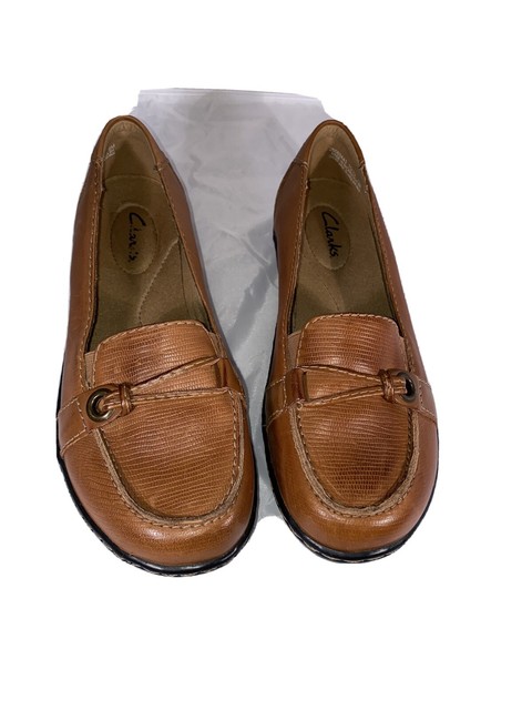 clarks slip on loafers