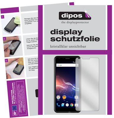 6x Schutzfolie für Vertex Impress Click 3G 2018 klar Displayschutzfolie Folie