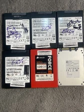 Lot of 6 Mixed BRANDS SanDisk X300 SD7SB3Q-128G-1006 128/120GB SATA III 2.5" SSD