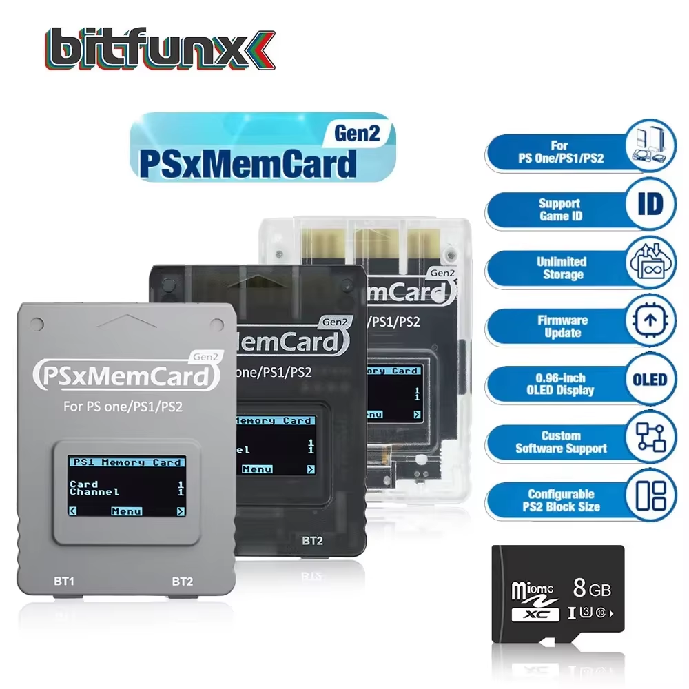 Psxmemcard Gen2 SD2PSX Memory Card for PS1/PS2 SD Card Reader Card
