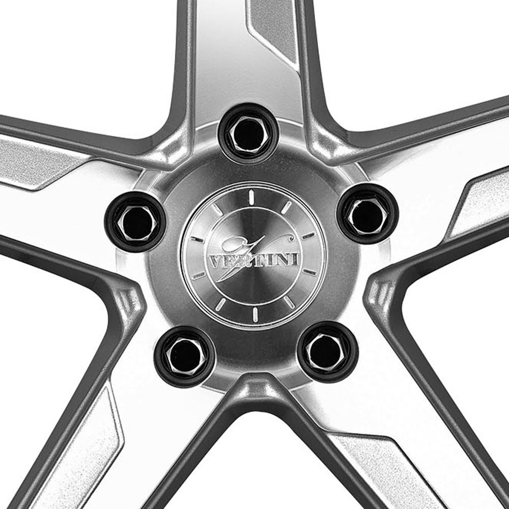 20" Vertini RFS1.7 Silver 20x9 20x10.5 Wheels Rims Fits Maserati Quattroporte