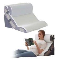 3PCS Wedge Pillow Set for After Surgery, Back Pillow for Bed Sitting up, 6-in...