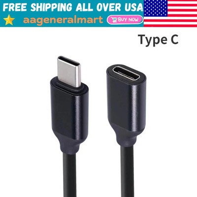 USB C Data Cables 60W Type-c Extension Cord Type-c Male To Female 3A Extension