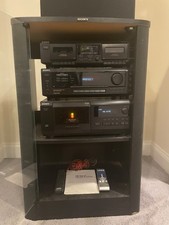 Sony Audio Cabinet with Speakers and Equipment