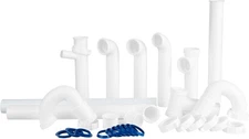 Kitchen Sink Drain Kit 1-1/2" P Trap Plumbing Repair Pipe Replacement