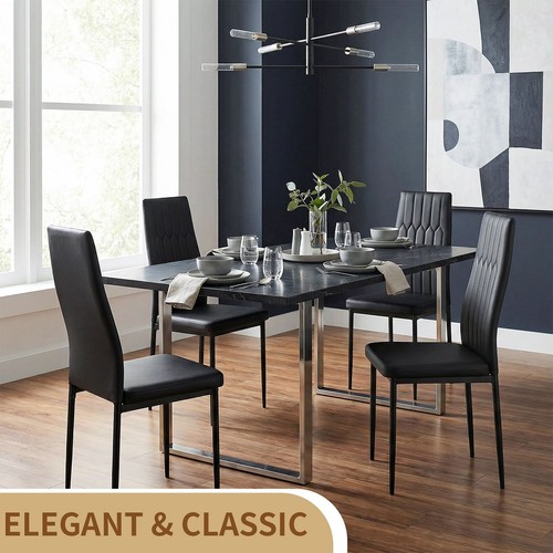 Juego de 4/6 sillas de comedor de terciopelo sillas de salón sillas de cocina muebles sillas - Imagen 5 de 28