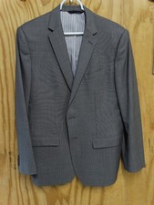 mens grey banana republic vitale barberis canonico super 110's 40R suit jacket
