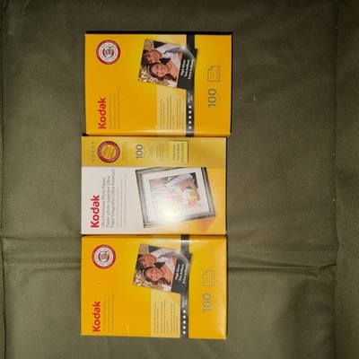 Kodak Ultra Premium Photo Paper 4 x 6 High Gloss 100 Sheets Sealed Lot Of 3