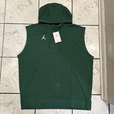 New Air Jordan Dri-FIT Fleece Sleeveless Training Hoodie Mens Size XL DQ7946-315
