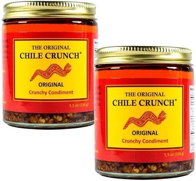 Chile Crunch Original Spicy Chili Crunch Sauce 2 Pack Vegan Gluten Free