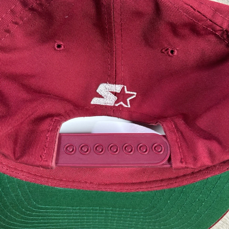 VTG Starter Washington Redksins Arch Snapback Hat NFL Football Pro Line Red Cap - Image 2 of 4