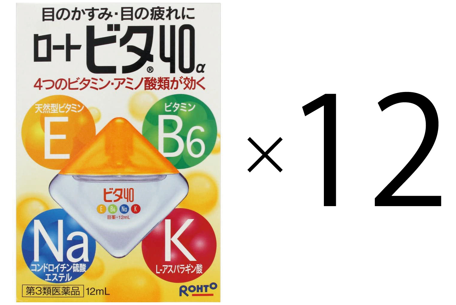 ROHTO Vita 40&alpha; 12 packs set EXP:2028/6 or more later US Fed
