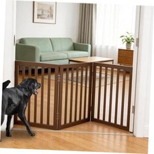 Dog Gate Indoor, Freestanding Dog Fence for The House, Doorways, Hallways,or