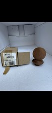Dark Hard Wood Ball Newel Cap 90mm Richard Burbidge NC2/90Q with Spigot