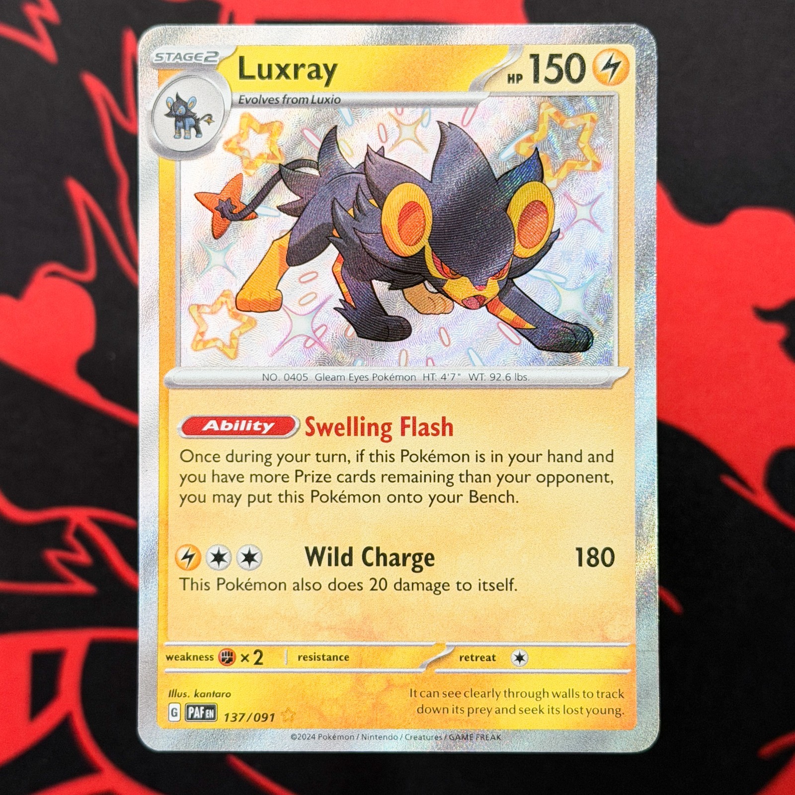 Luxray 137/091 SV: Paldean Fates - Pokemon Card - NM