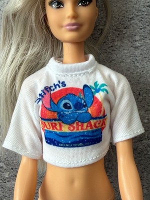 New Disney ily 4Ever 11'' Doll Stitch Surf Shack White Shirt Fits Barbie