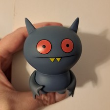 UglyDoll Gray Poe Action Figure 2009 Rare Series 2 vinyl art toy Ugly Doll