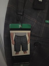 Pebble Beach Men's Gray Plaid Golf Shorts