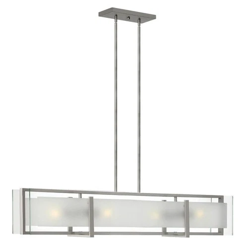 Hinkley Lighting - Latitude - 4 Light Linear Chandelier in Transitional-Modern - Picture 1 of 4