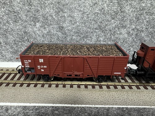 Roco 67166 Omu und Ou (offene Wagen) DR mit Echtkohle. Beschreibung lesen! - Bild 4 von 19