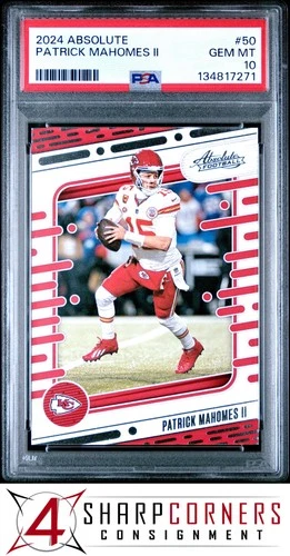 2024 PANINI ABSOLUTE #50 PATRICK MAHOMES II PSA 10