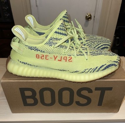YEEZY SEMI FROZEN YELLOW SIZE 13 MENS ADIDAS KANYE YE EUC