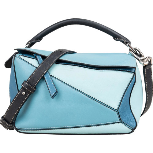 Loewe Tricolor Leather Puzzle Crossbody Handbag Bag