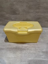 Huggies Pop Up Baby Wipes Container Box Empty Gold Yellow