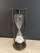 Vintage Nautical Brass Sand Hourglass Timer M...
