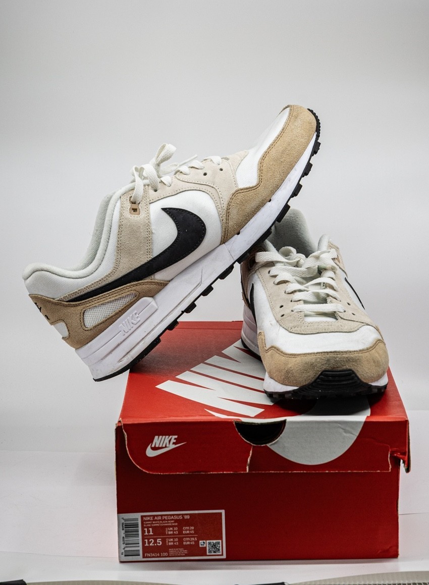 Nike Air Pegasus '89 Summit White/Black-Hemp Men's Size 11 Used