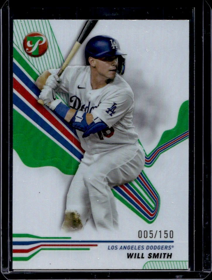 2024 Topps Pristine Will Smith Green Refractor #5/150 Dodgers