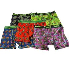 Boys TMNT Mutant Mayhem Boxer Briefs 5 Pack Size XL 14/16 Multicolor Underwear