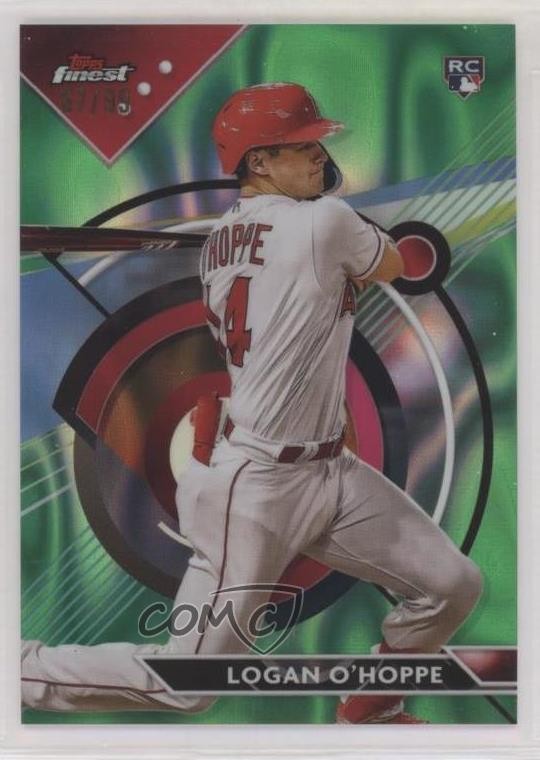 2023 Topps Finest Green Lava Refractor 67/99 Logan O'Hoppe #19 Rookie RC 00em