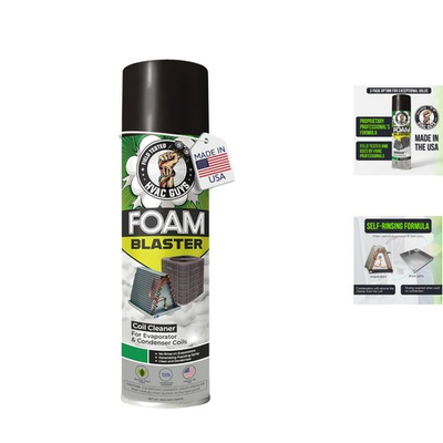 #ad Deep Cleaning HVAC Coil Cleaner Expanding Foam Spray with No Rinse 18 Fl Oz $26.99