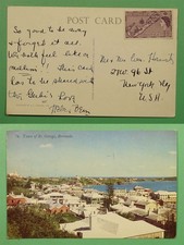 DR WHO BERMUDA PC TO USA (FAINT CANCEL ON PICTURE SIDE) C338478