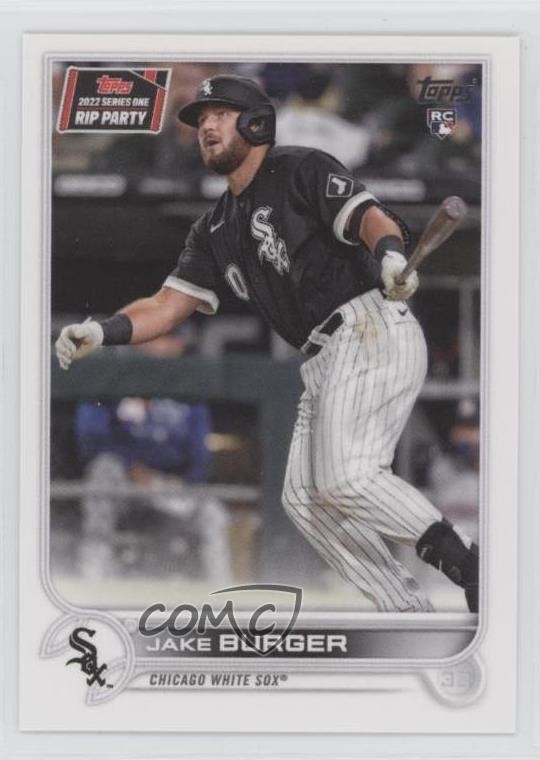 2022 Topps Series 1 2022 Topps Rip Party Jake Burger #186 Rookie RC k3a
