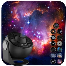 Galaxy Projector for Bedroom,13 in 1 Planetarium Star Projector with Solar Sy...