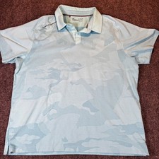 Under Armour Men's XL Golf Polo Shirt Heatgear Camo Print Short Sleeve