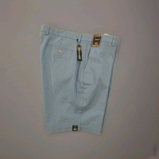 ROUNDTREE YORKE CASUALS SHORTS LIGHT BLUE STRETCH CHINO MEN'S SIZE 42 43"