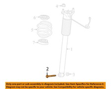 MERCEDES OEM 17-23 AMG GT 43 Shocks Components-Shock Mount Bolt 0009904137