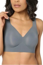Evelyn  Bobbie Evelyn Women's Seamless Wirefree Bra Slate Gray