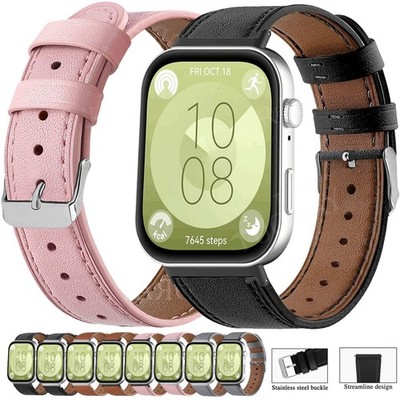 Classic Leder Armband für Huawei Watch Fit 3/Fit 4/Fit 4 Pro Smartwatch Ersatz