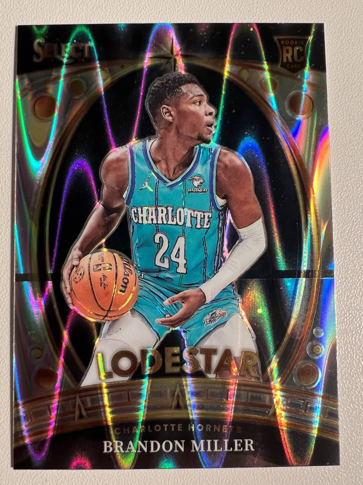 2023-24 Panini Select NBA Brandon Miller Lodestar tectonic RC Rookie #3 Hornets