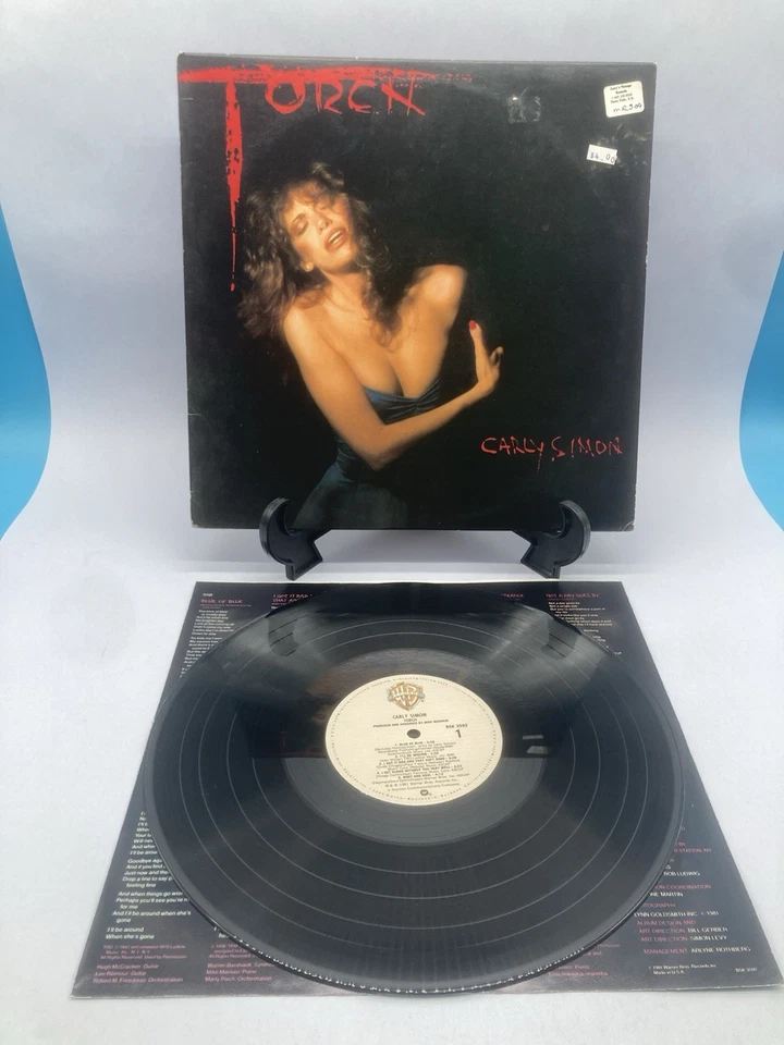 Carly Simon Torch Vintage Vinyl Lp 1981 Warner Bros BSK 3592  - Image 3 of 4